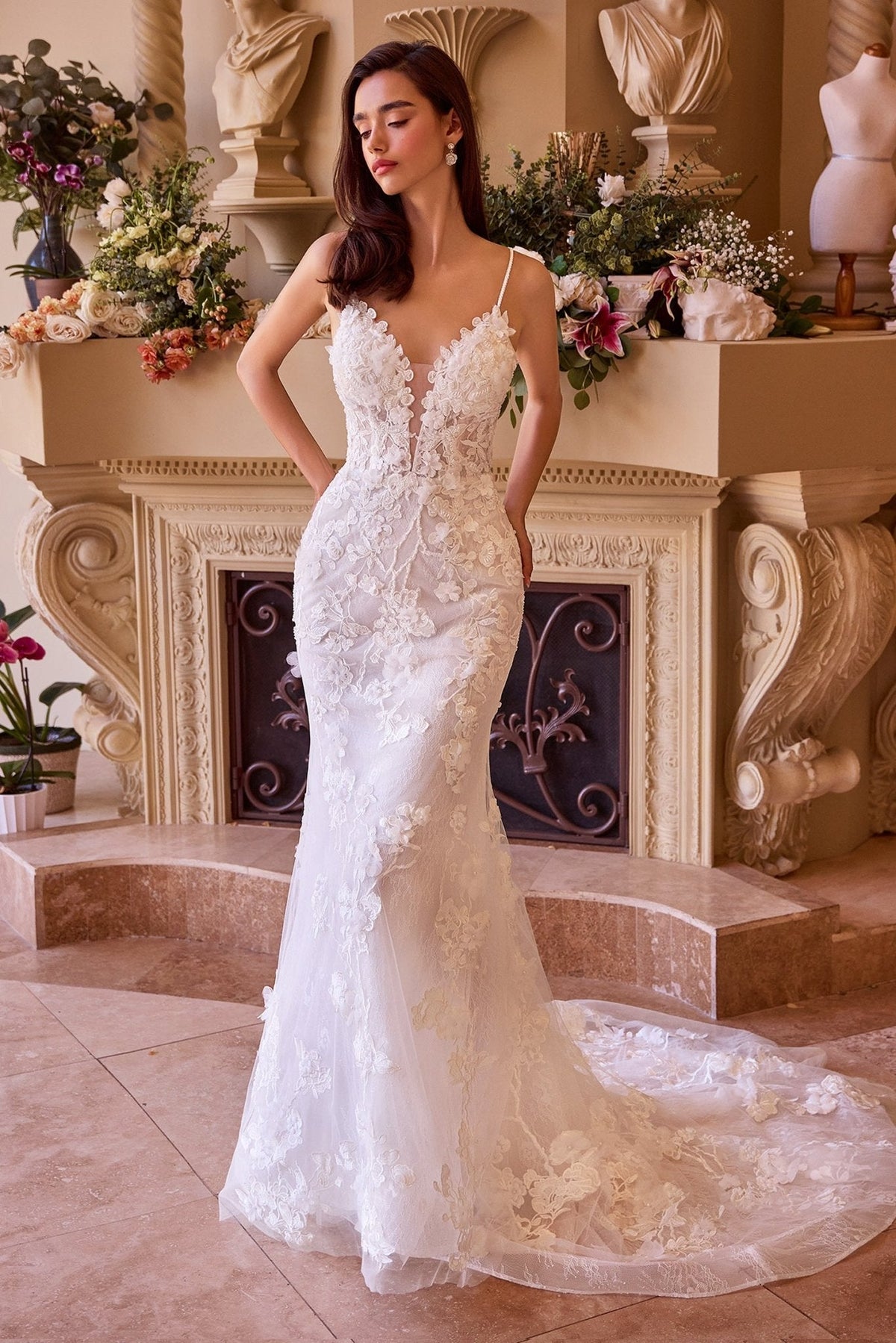 Tina wedding dress in Off White, view 1