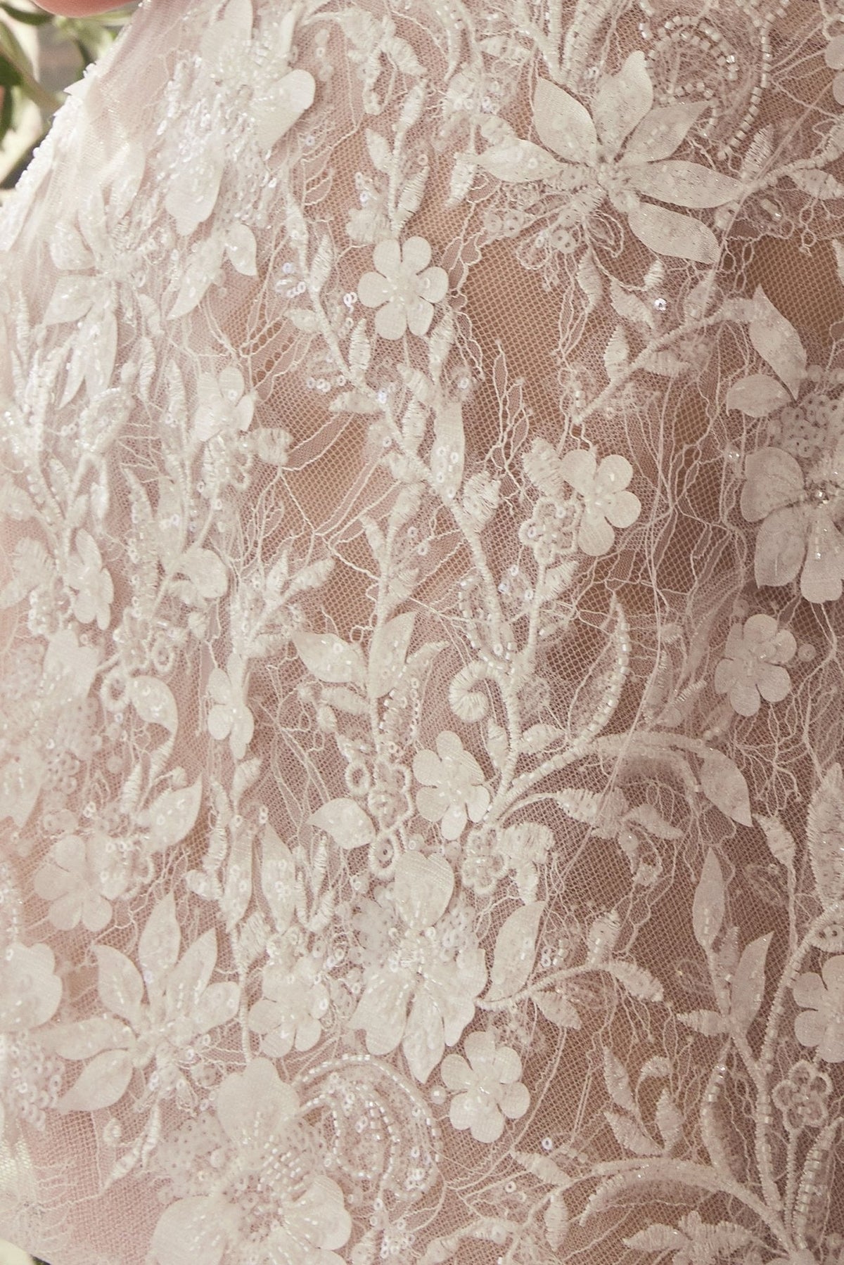 VERA wedding dress in Off White-Nude, view 4