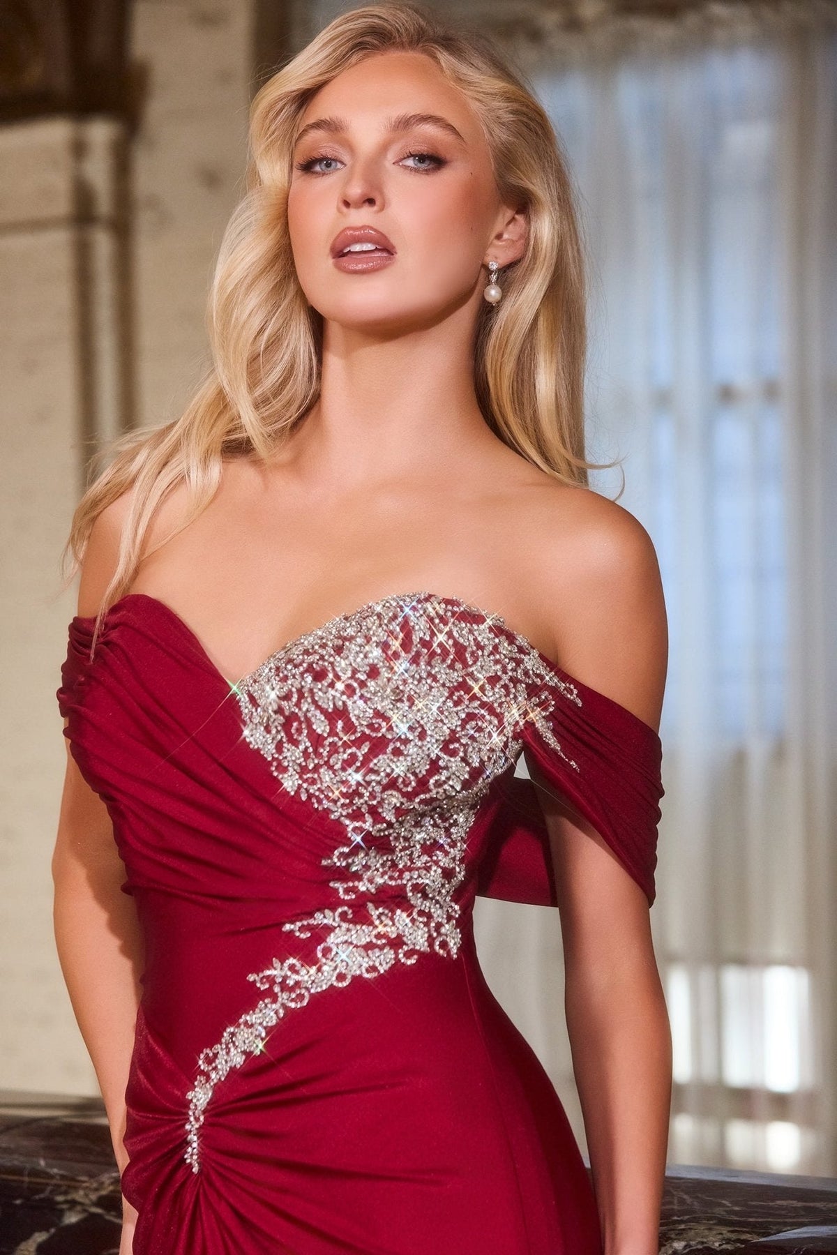 Westfield dress in Burgundy